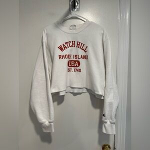 VTG Champion Reverse Weave Cropped Watch Hill Sweatshirt Taylor Swift Westerly.